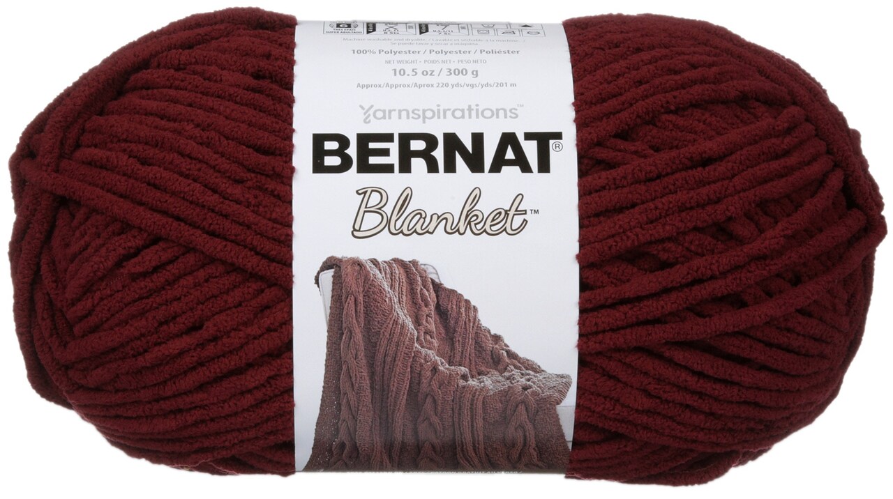 Bernat Blanket Big Ball Yarn-Purple Plum